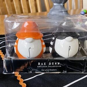 Rae Dunn Fall Halloween Gnome Salt & Pepper Shakers